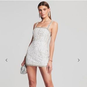 RETROFETE SANTORINI SEQUIN TIGER STRIPE DRESS - NWT - Size M